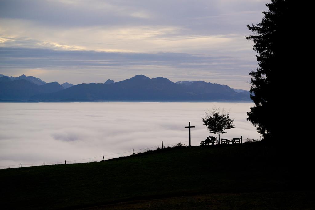 Panoramagasthof Auf Dem Auerberg Bernbeuren Dış mekan fotoğraf
